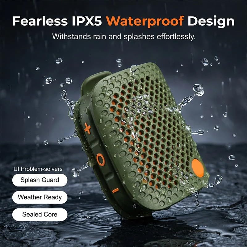 Portable Bluetooth Speaker with TWS Stereo IPX5 Waterproof Mini Wireless Speaker