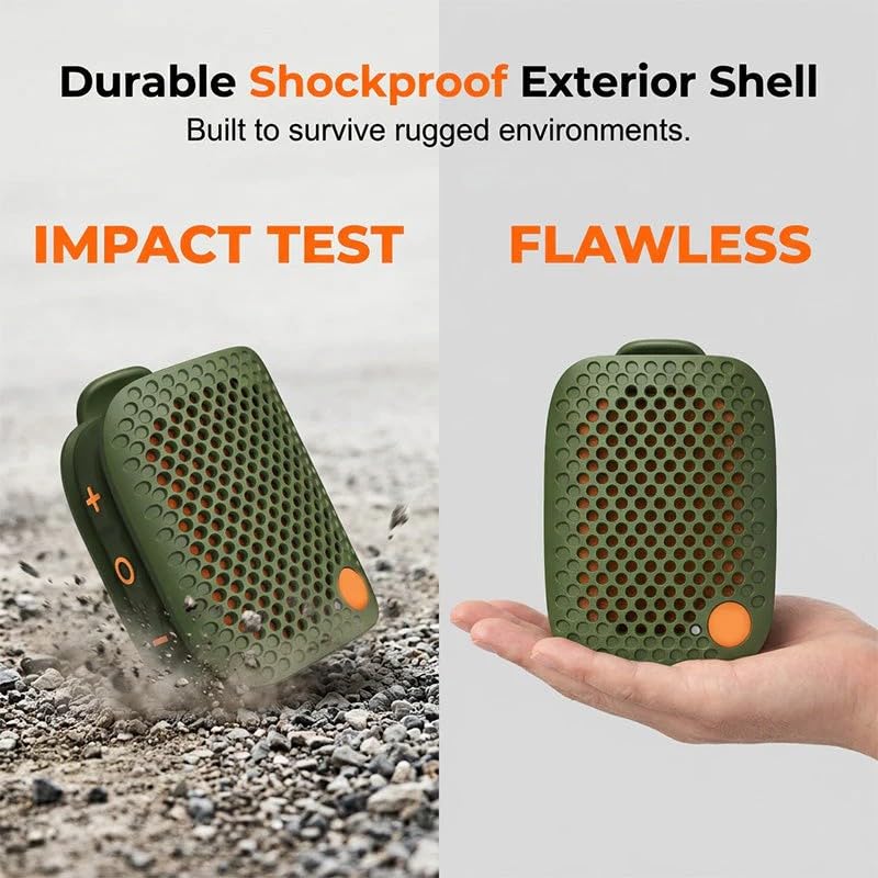 Portable Bluetooth Speaker with TWS Stereo IPX5 Waterproof Mini Wireless Speaker