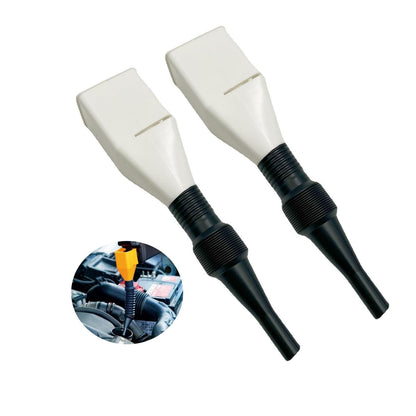 2 PCS Retractable Auto Flexible Draining Tool Snap Funnel