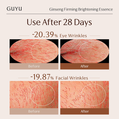 Ginseng Anti-Aging Serum for Face, Peptide Collagen, Firming,20 Vials/Pack