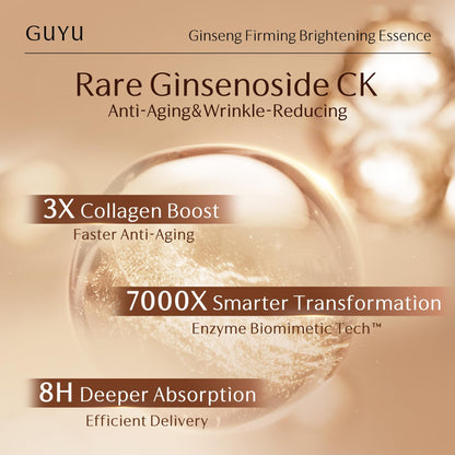 Ginseng Anti-Aging Serum for Face, Peptide Collagen, Firming,20 Vials/Pack
