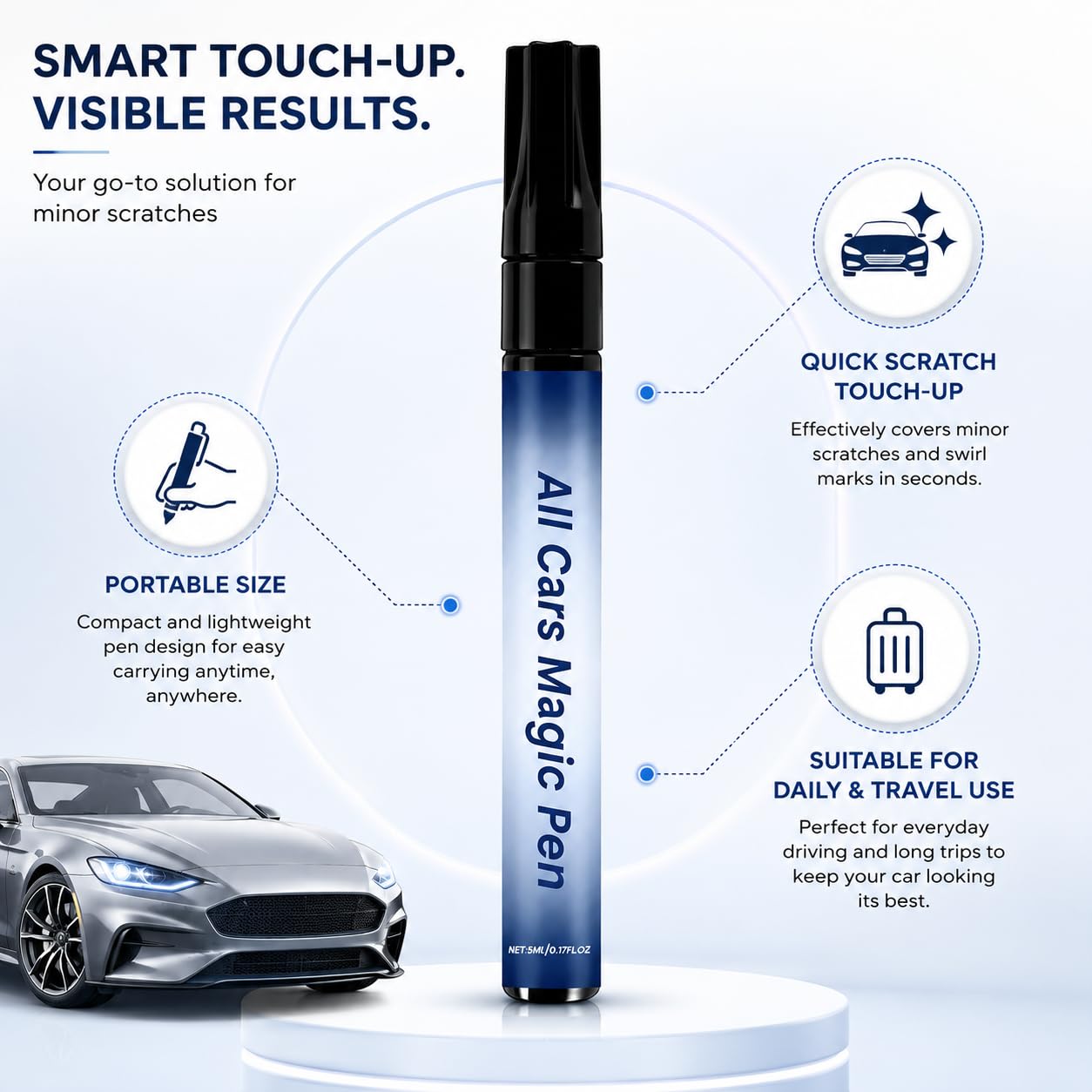 All Cars Magic Pen for Car Scratches Remover, Quick Paint Scratch Repair
