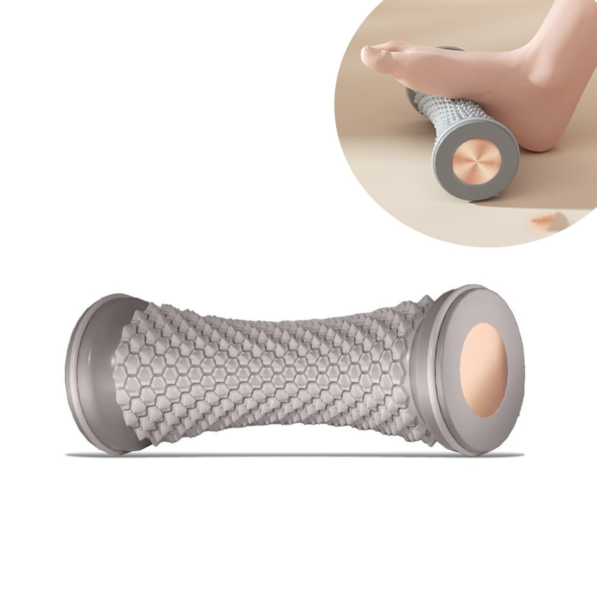 Plantar Fascia Relief Foot Massage Roller - Silicone Muscle Relaxation Massager Wheel