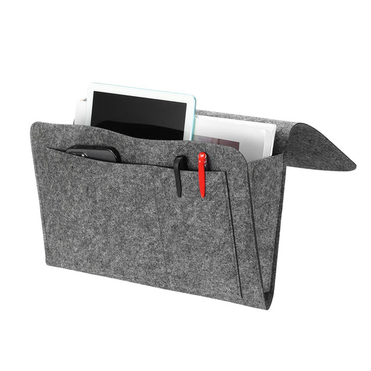 5 Pockets Felt Bedside Storage Organizer, Hanging Caddy for Bedroom Home