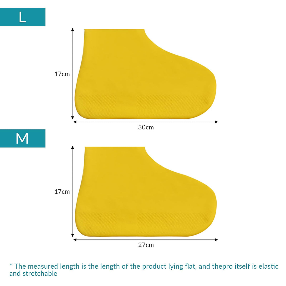 Thickened Non-Slip Waterproof Shoe Covers, Overshoes Silicone Rubber Rain Shoe Protectors
