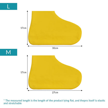 Thickened Non-Slip Waterproof Shoe Covers, Overshoes Silicone Rubber Rain Shoe Protectors