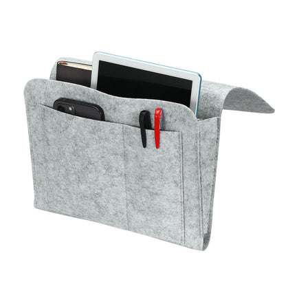 5 Pockets Felt Bedside Storage Organizer, Hanging Caddy for Bedroom Home