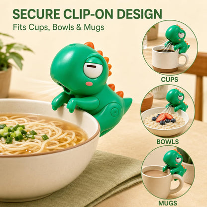 Cooling Clip-On Mini Food Fan for Cup & Bowl,USB Rechargeable Hands-Free Portable Desk Fan