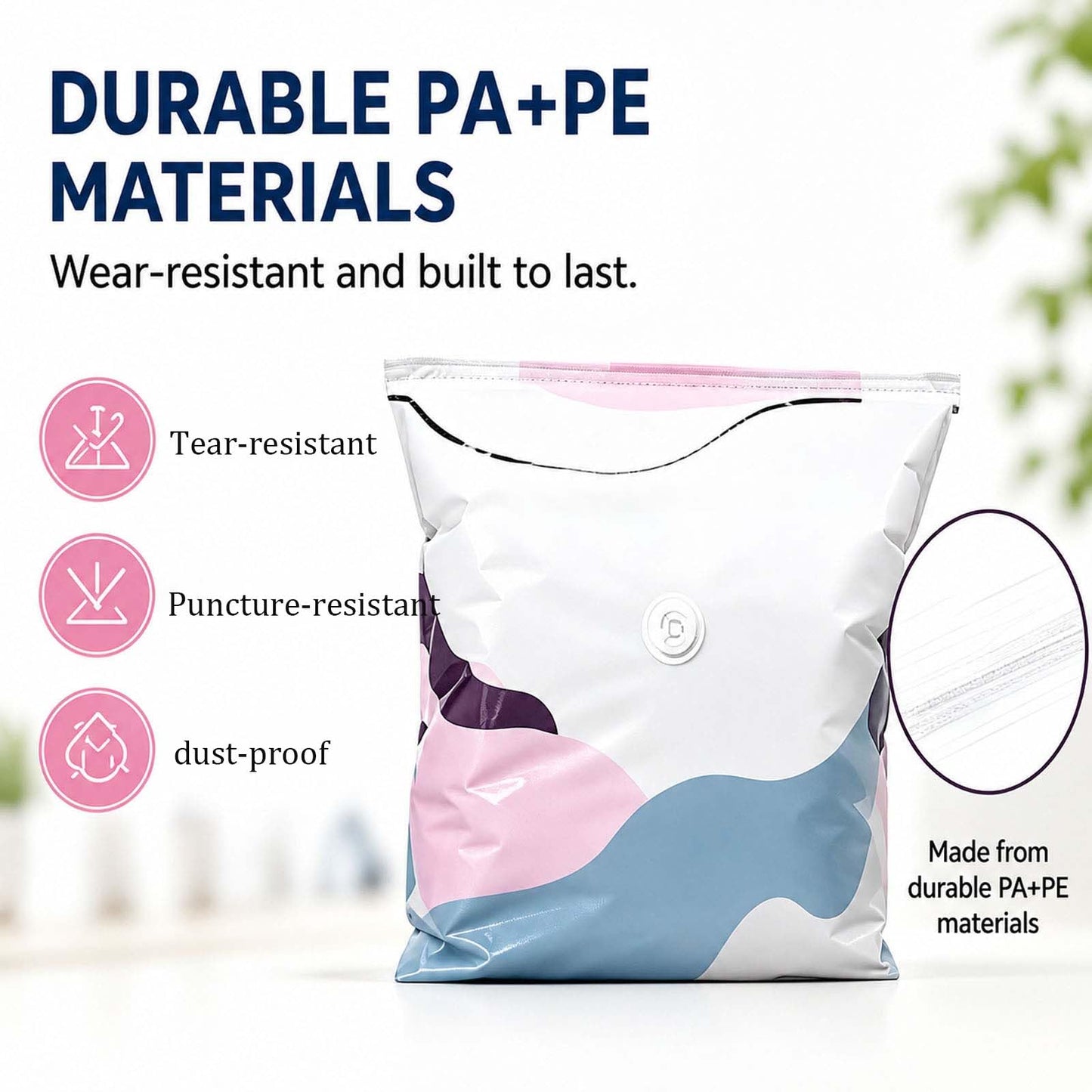 Large Capacity Vacuum Storage Bags,3D Compression Space Creator