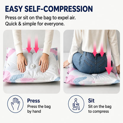 Large Capacity Vacuum Storage Bags,3D Compression Space Creator