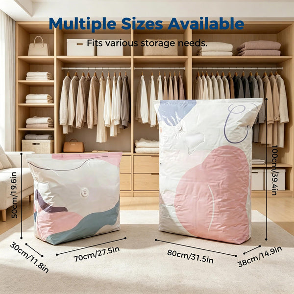 Large Capacity Vacuum Storage Bags,3D Compression Space Creator