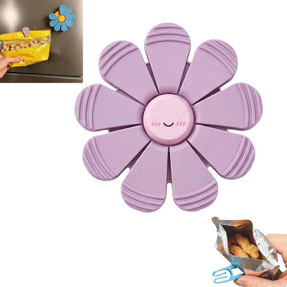 Magnetic Flower with Petal Clips, 2-in-1 Multi-use 3D Printed Plastic Flower Bag Chip