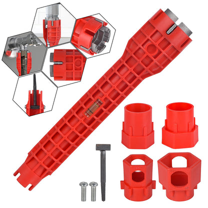 14-in-1 Multi-functional Faucet and Sink Wrench - Plumbing Wrench Installer
