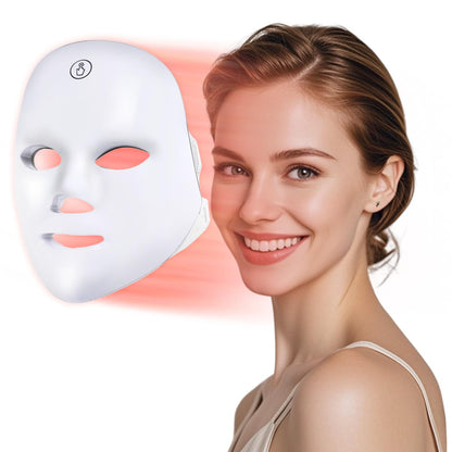 Red Light Therapy for Face,7-1 Colors LED Facial Skin Care Mask