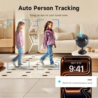 Hidden Mini Security WiFi HD Camera,Motion Detection & Night Vision
