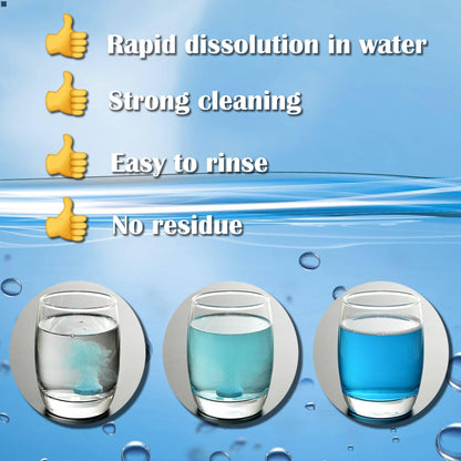 50 Pcs Windshield Washer Fluid Tablets, 1 Tablet Makes 1 Gallon ,Effervescent Wiper Fluid
