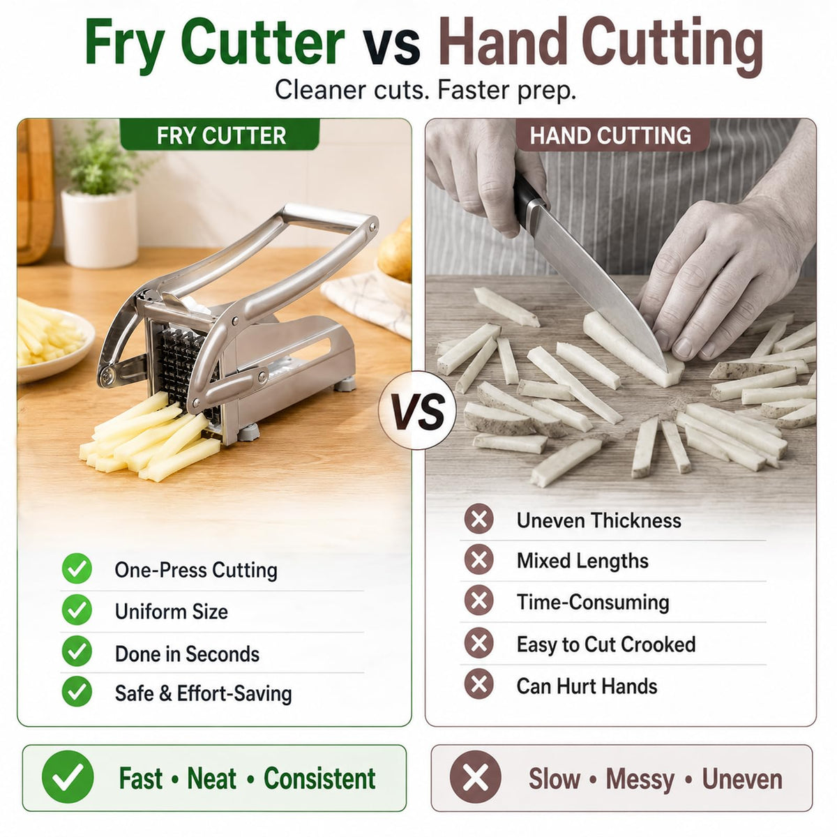 Manual Stainless Steel Vegetable Cutter/Slicer, Multifunctional Dishwasher Safe