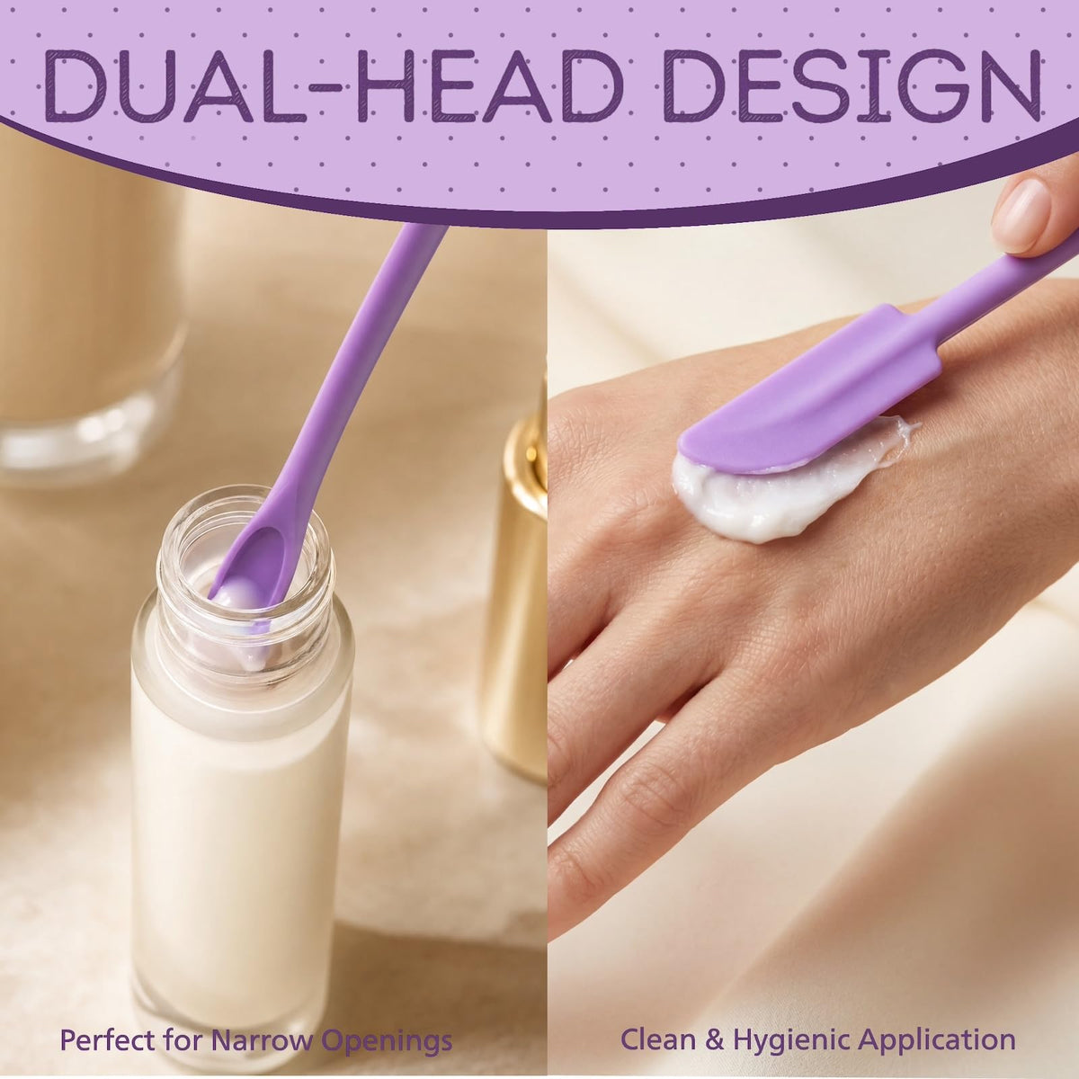 6 Pack Silicone Makeup Spatula Set, Mini Cosmetic Cream Scraper Tools