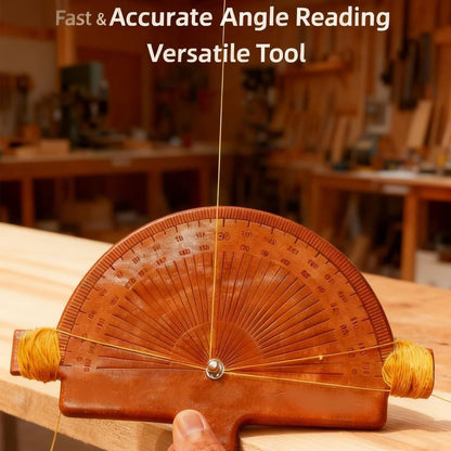Precision Angle Finder – Handcrafted Birch Wood Degree Tool