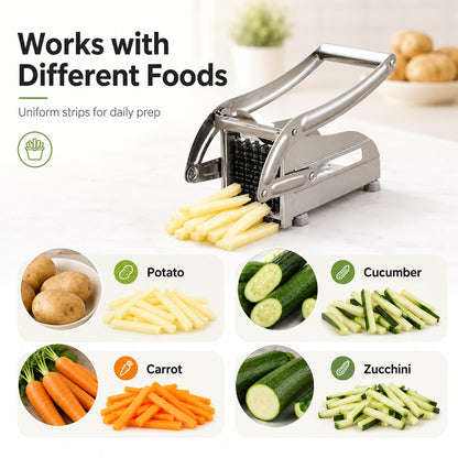 Manual Stainless Steel Vegetable Cutter/Slicer, Multifunctional Dishwasher Safe