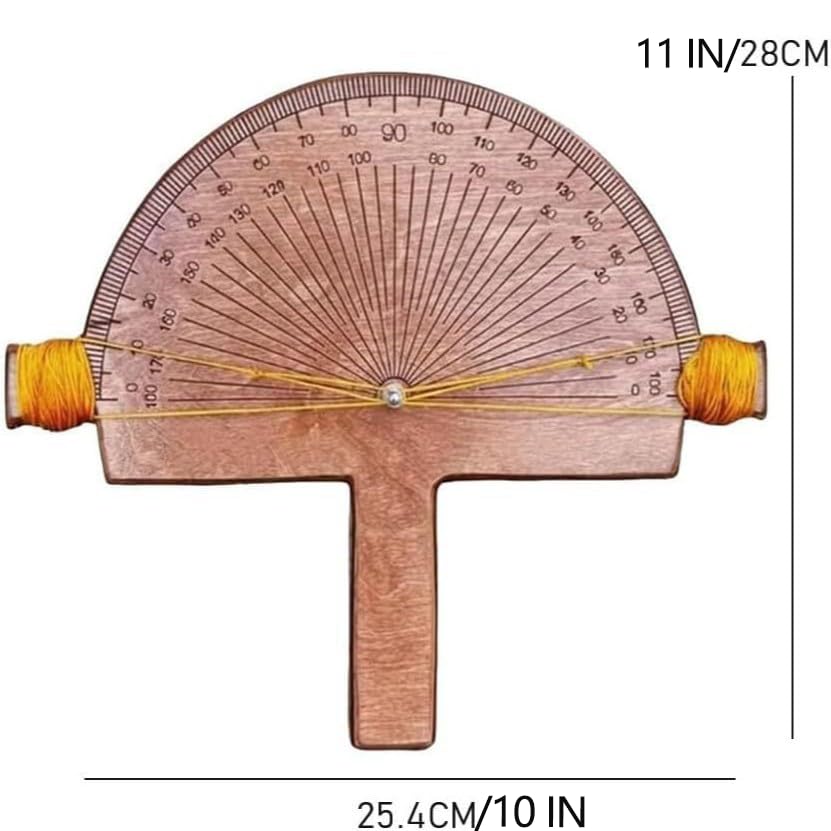 Precision Angle Finder – Handcrafted Birch Wood Degree Tool