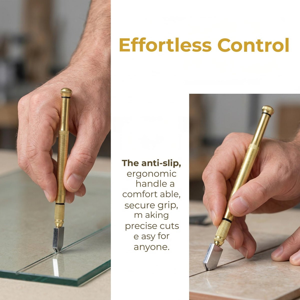 Multi-Function Diamond Glass Cutter, Manual Tile and Mirror Cutting Tool