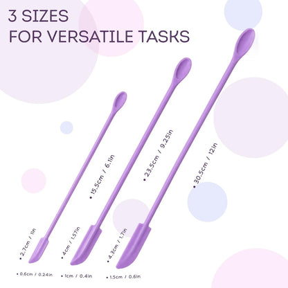 6 Pack Silicone Makeup Spatula Set, Mini Cosmetic Cream Scraper Tools