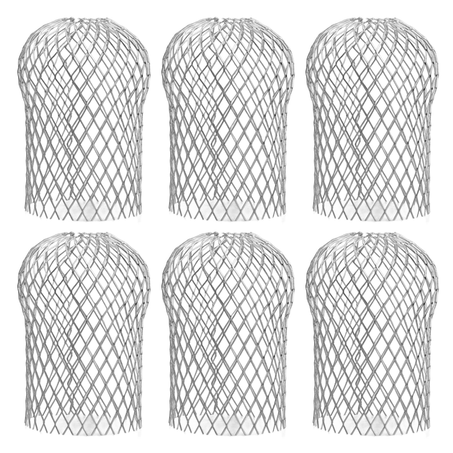6 Pack Adjustable Gutter Downspout Guards, Expandable Leaf Filter Strainer