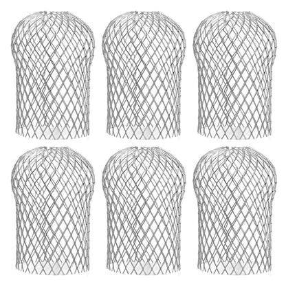6 Pack Adjustable Gutter Downspout Guards, Expandable Leaf Filter Strainer
