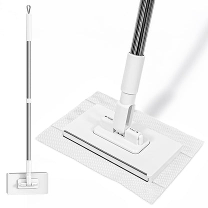 Hands Free Multi Purpose Flat Mop One Click Shark Tooth Grip