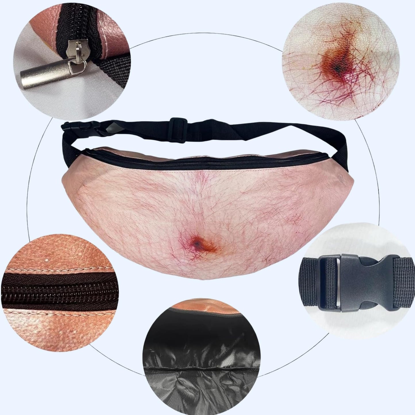 Belly Fanny Pack Gag Gifts Funny Adult Birthday Gifts for Men Women