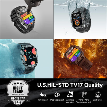 Fitness Smart Watch IP68 Waterproof Wireless Call Message Reminder