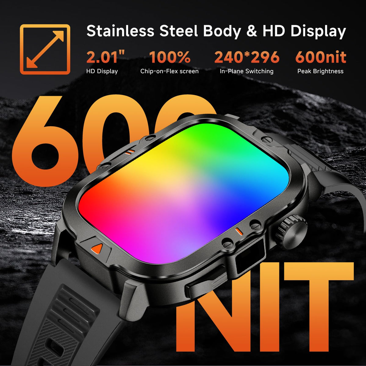 Fitness Smart Watch IP68 Waterproof Wireless Call Message Reminder