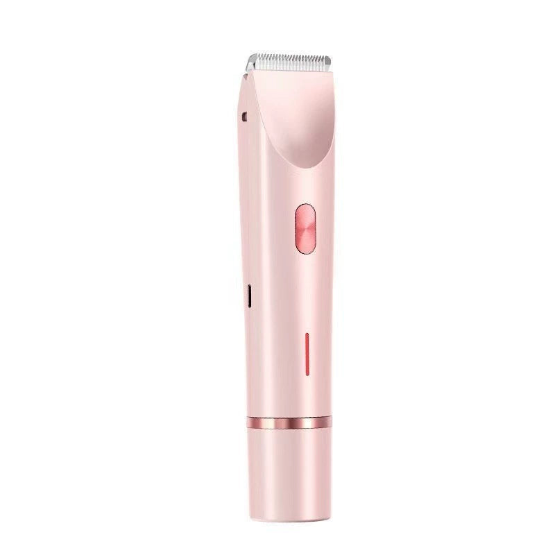 2 In 1 Hair Remover Women's Double Head Shaver Private Pubic Hair Trimmer Electr