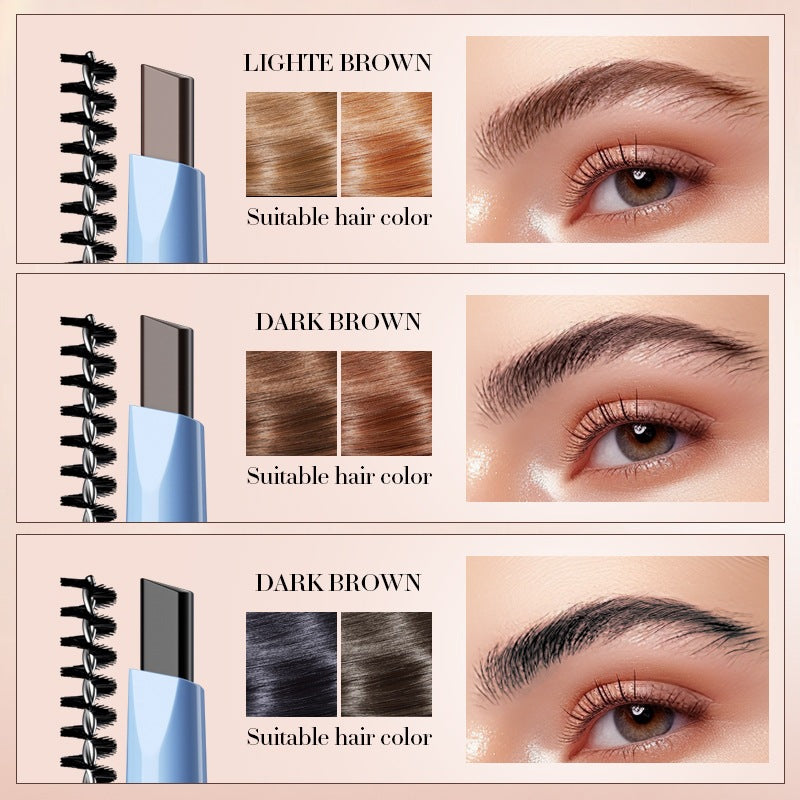 Dual-Ended 4-Tip Precision Eyebrow Pencil– Natural Waterproof Long-Lasting Smudge-Proof