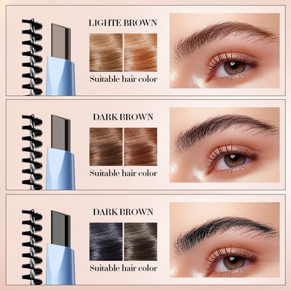 Dual-Ended 4-Tip Precision Eyebrow Pencil– Natural Waterproof Long-Lasting Smudge-Proof