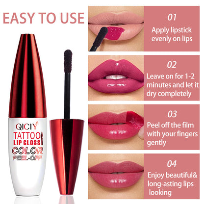 4 PCS Peel Off Lip Stain Tattoo Lip Gloss