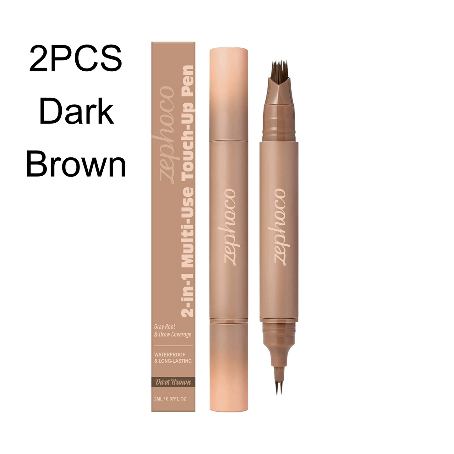 2PCS Double-sided hairline eyebrow pencil 2-in-1 series