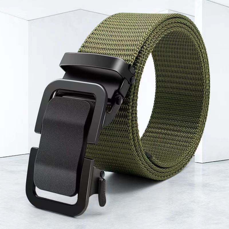 Men's Metal Buckle Tactical Ratchet Breathable Belts