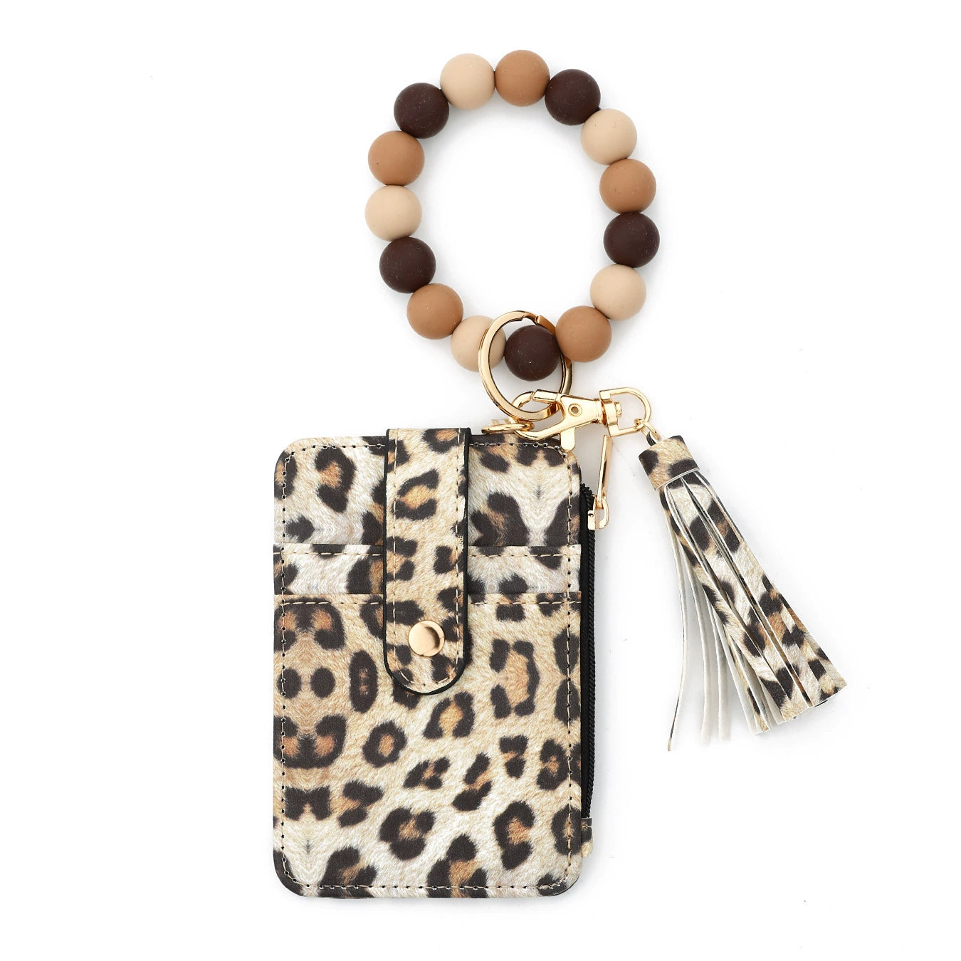 Wallet Silicone Keychain Silicone Bead Bracelet