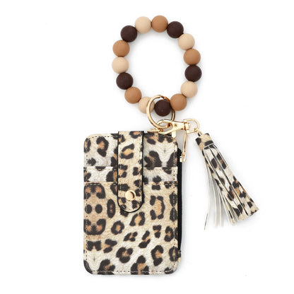 Wallet Silicone Keychain Silicone Bead Bracelet