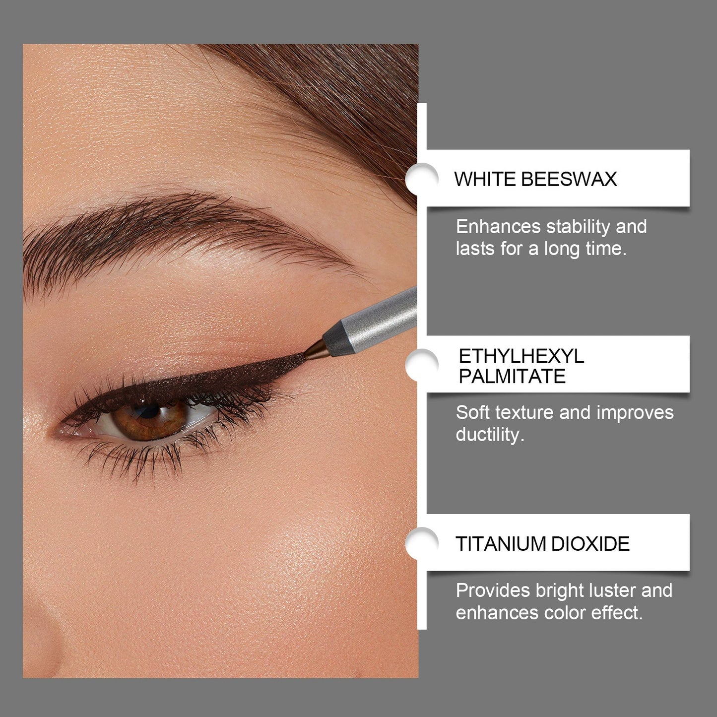 Smooth Eyeliner Gel Pen - Silky Smooth Long-lasting Makeup Eyeliner Gel Pencil