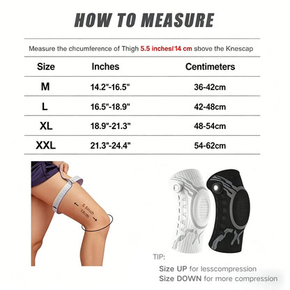 Adjustable Compression Knee Support – Knob Design + Patella