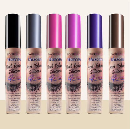 6Pcs 4-in 1 Multi-brush Waterproof Volumizing Mascara, Curling and Clumping-free.
