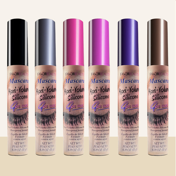 6Pcs 4-in 1 Multi-brush Waterproof Volumizing Mascara, Curling and Clumping-free.