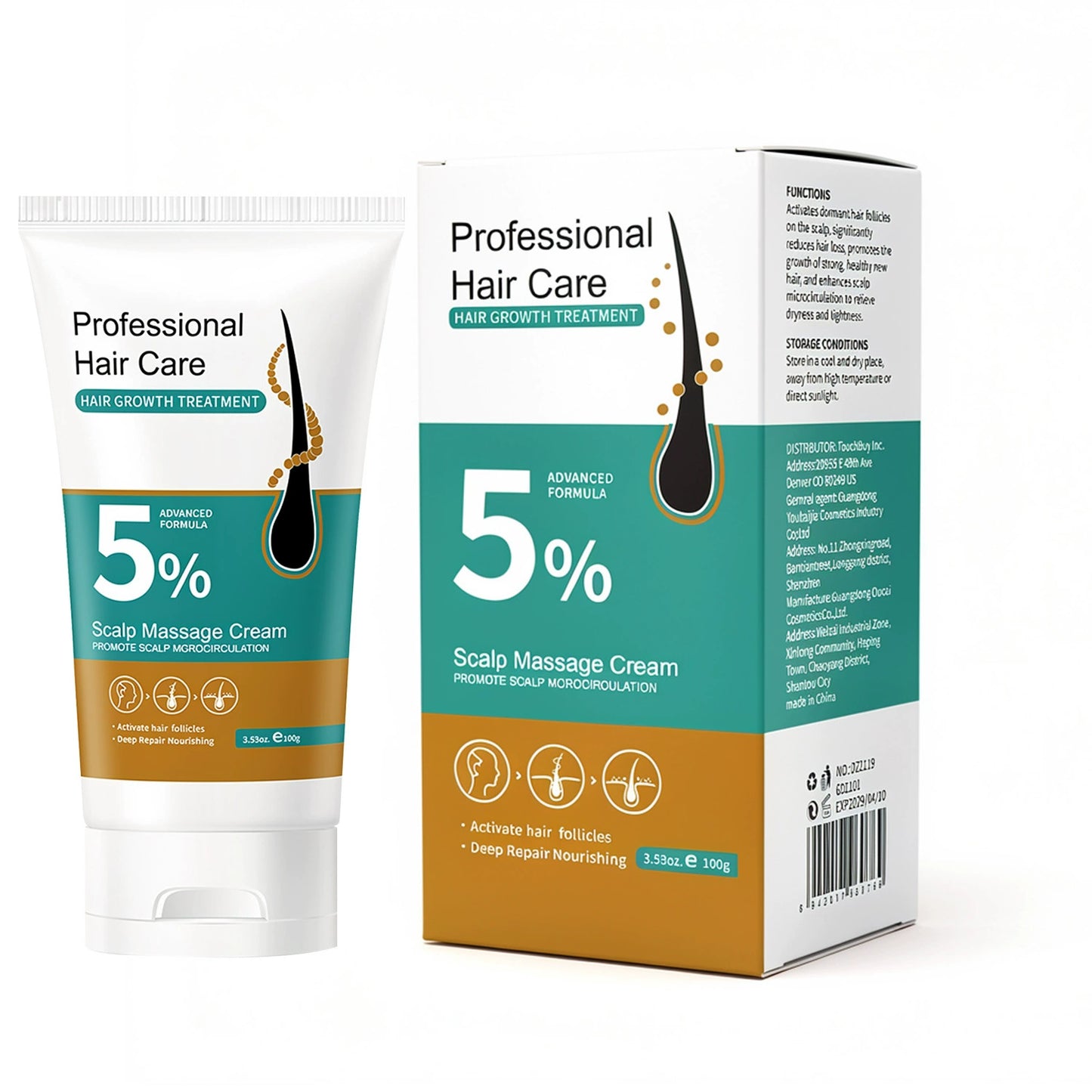 5% Minoxidil Hair Growth Scalp Massage Cream