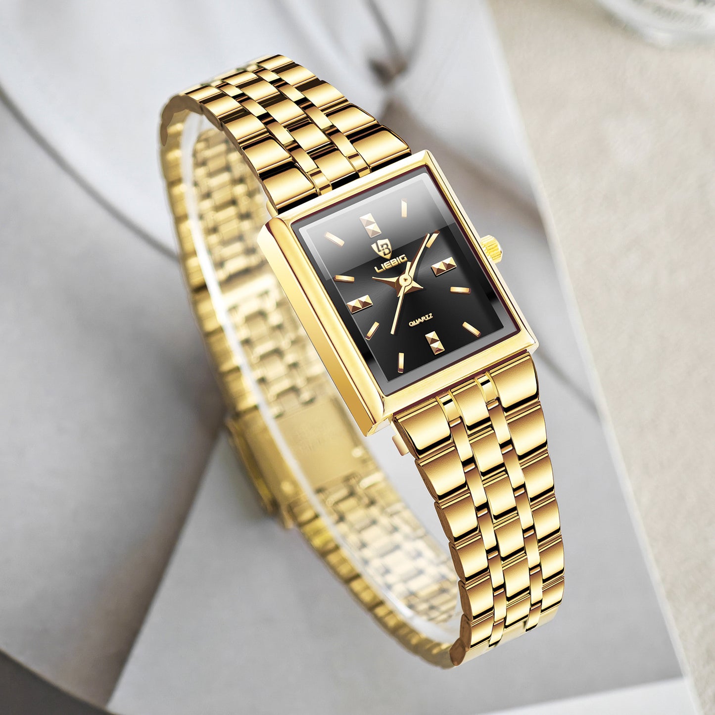 Luxury Ladies Quartz Wrist Watches Stainless Steel Bracelet