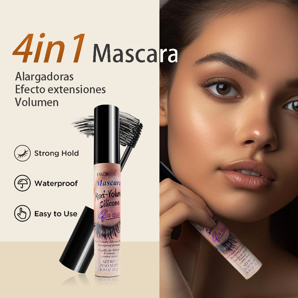 6Pcs 4-in 1 Multi-brush Waterproof Volumizing Mascara, Curling and Clumping-free.