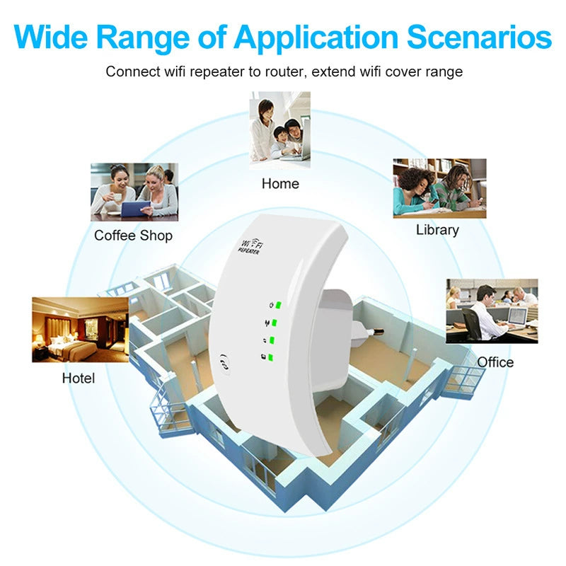 US-Plug Wireless Signal Booster Mobile Wifi Extender Cell Phone Amplifier Repeater