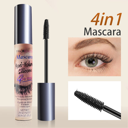 6Pcs 4-in 1 Multi-brush Waterproof Volumizing Mascara, Curling and Clumping-free.
